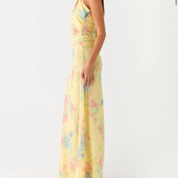 Peppermayo Dresses & Skirts - Peppermayo Yellow Floral Maxi Dress with Pastel Accents